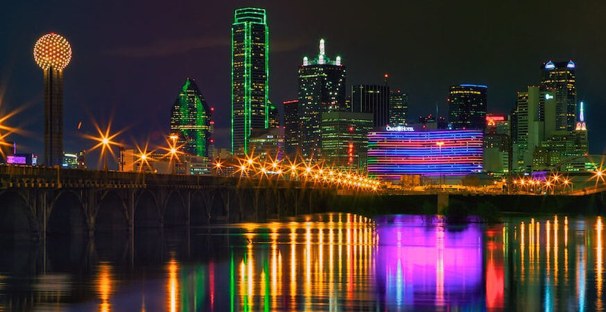 Dallas night skyline